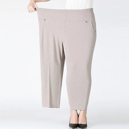 Plus Size High Waist Loose Trousers