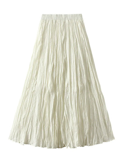 Simple Luxury Pleated A-Line Skirt