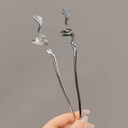 Damen Vintage Essstäbchen Schlangen Haarstäbe