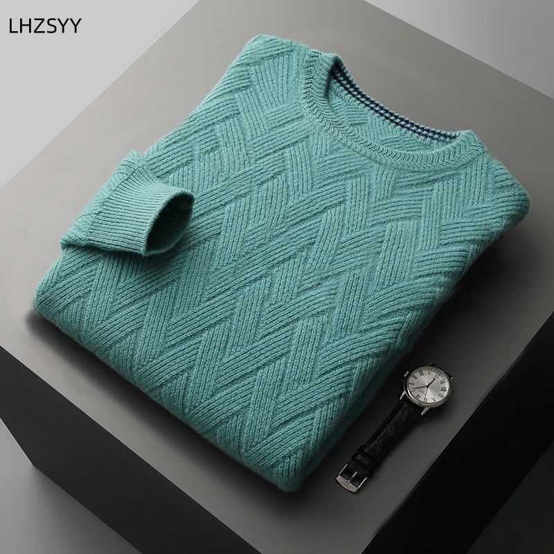 Men's Long Sleeve Winter Cashmere Sweater