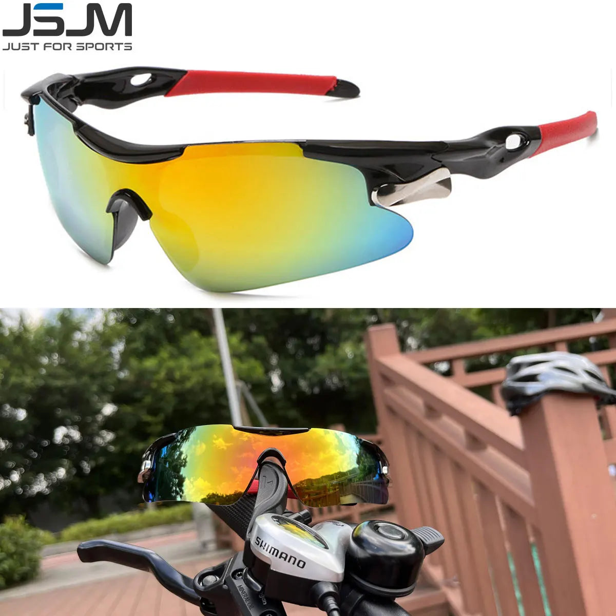 Herren-Fahrradsonnenbrille aus Polycarbonat