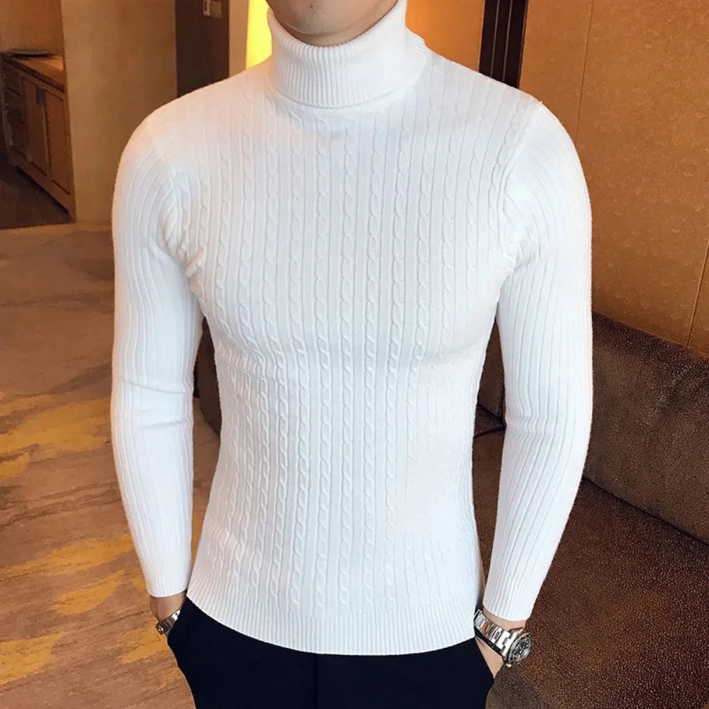 Autumn/Winter Turtleneck Pullover Slim Fit Sweater