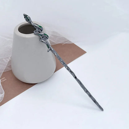 Damen Vintage Essstäbchen Schlangen Haarstäbe