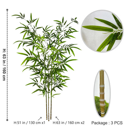 130-210cm Artificial Bamboo Leaves Wedding Decor