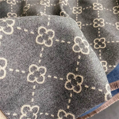 Poncho châle en cachemire de luxe pour l'hiver