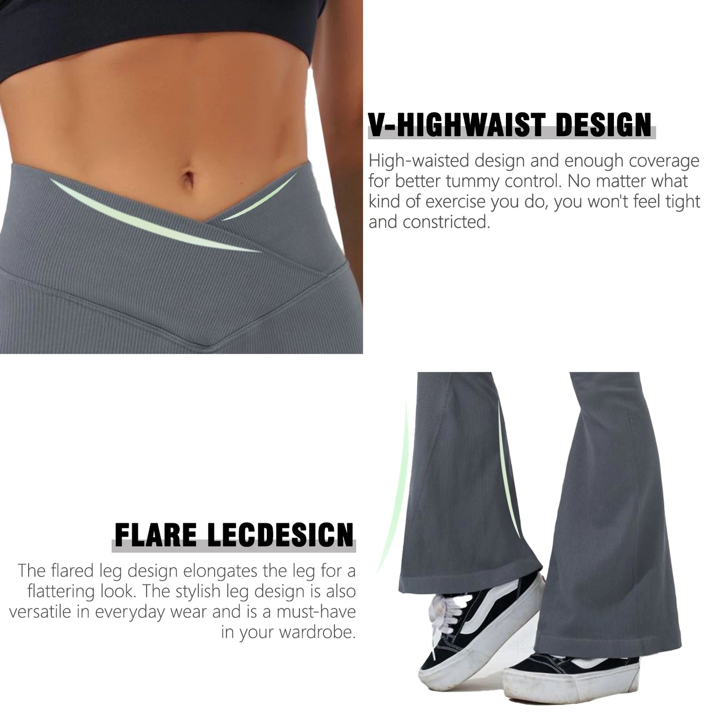 High-Waisted Flare Yoga Pants for Women