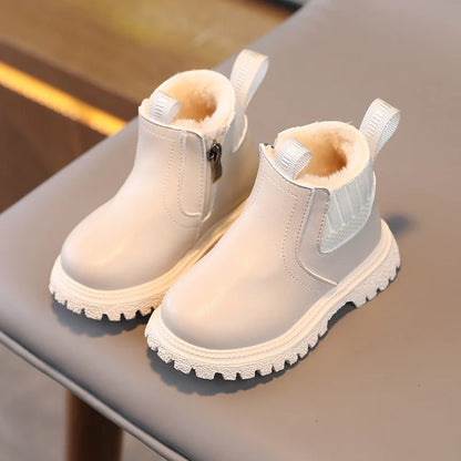 Children Warm Pu Leather Snow Autumn Winter Boots