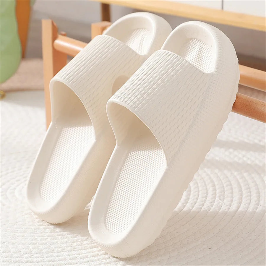 Women’s Cloud Cushion Non-Slip Bathroom Slippers