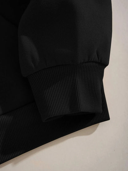 Unisex Long Seleve Warm Fleece Loose Oversized Hoodies