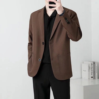 Spring Slim Fit Blazers for Men- Brown & Black