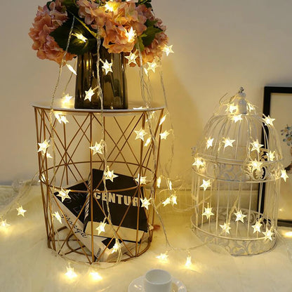 LED Star String Lights for Outdoor Decor