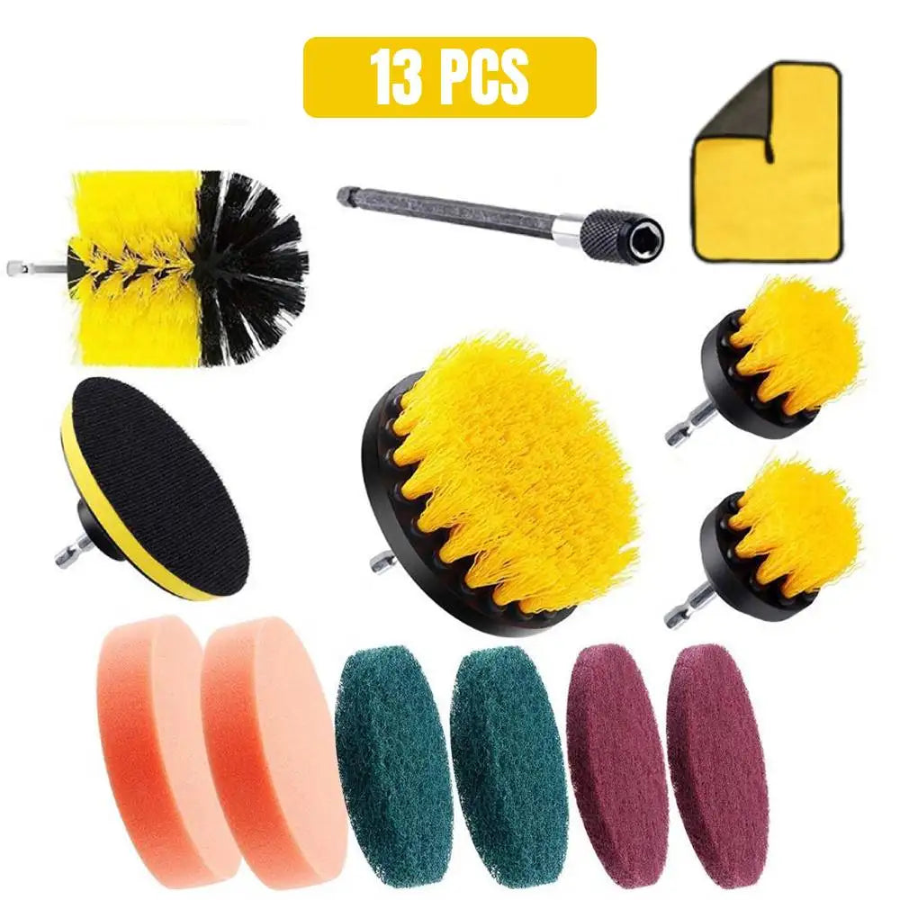 4-Piece Electric Drill Brush Kit for Household Cleaning