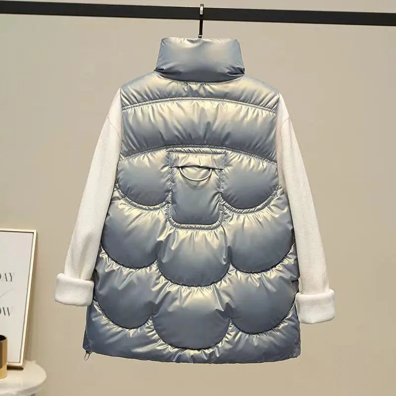 Parka surdimensionnée à capuche pour femme, manteau long et chaud coupe-vent