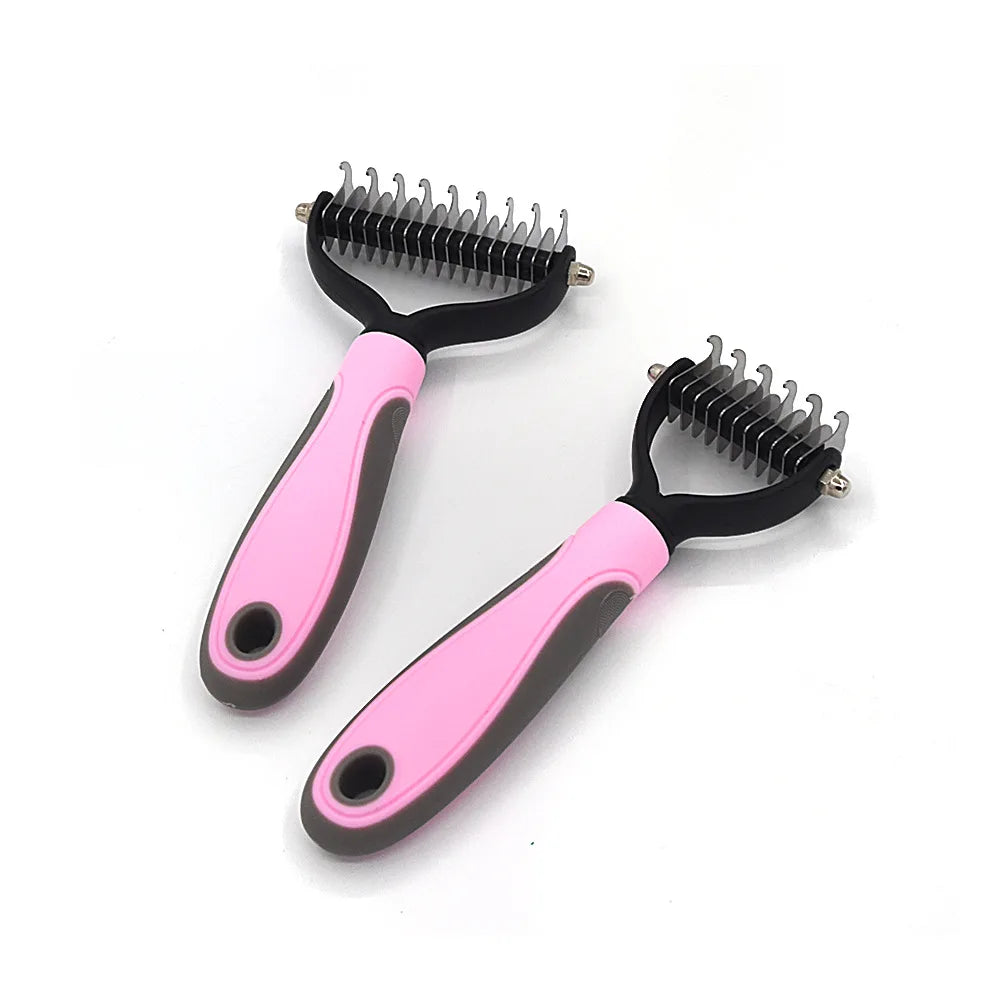 Pet Double Hair Cleaning Remover Head Knife