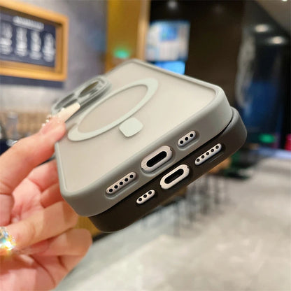 Transparente magnetische Magsafe-Hülle für kabelloses Laden