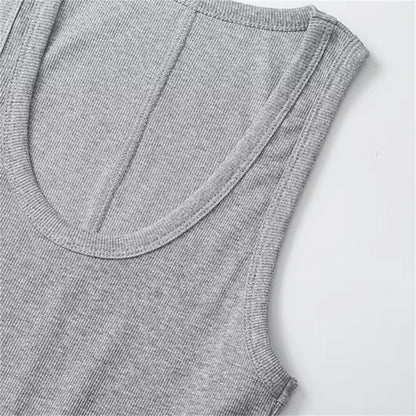 Débardeurs élégants de couleur unie pour hommes pour l'été