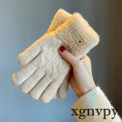 Gants tricotés en laine polaire pour écran tactile