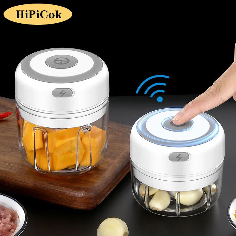 Electric Meat Grinder & Garlic Crusher Chopper