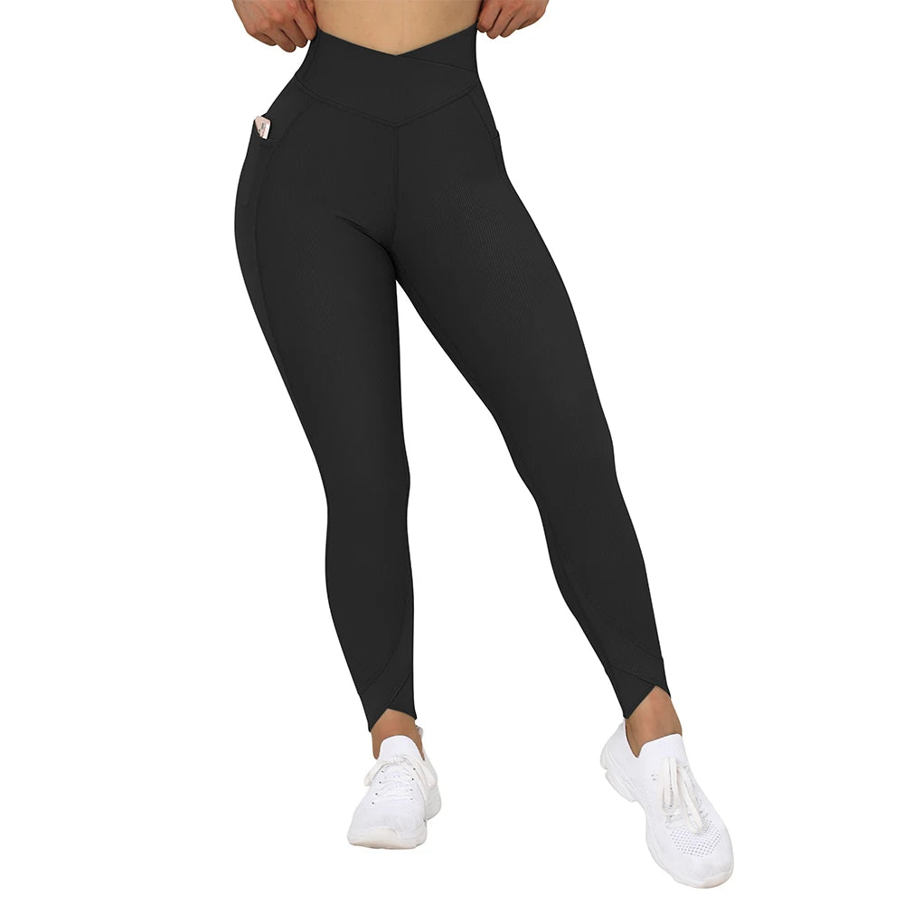 High-Waist Seamless Yoga Leggings