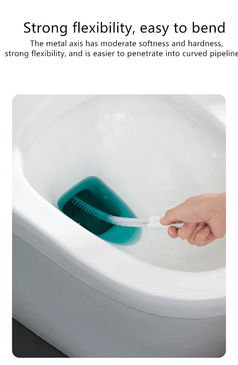 Brosse de dragage de tuyaux flexibles pour le nettoyage des canalisations de cuisine et de salle de bains