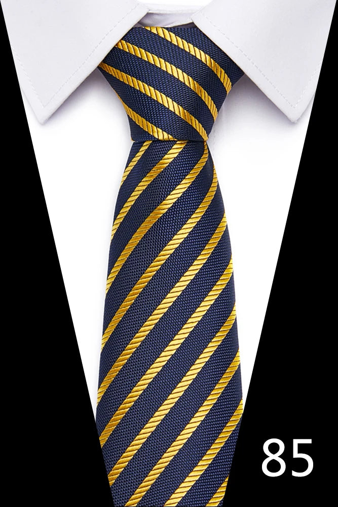 Handgefertigte blau-rot gestreifte Punktekrawatte für Männer