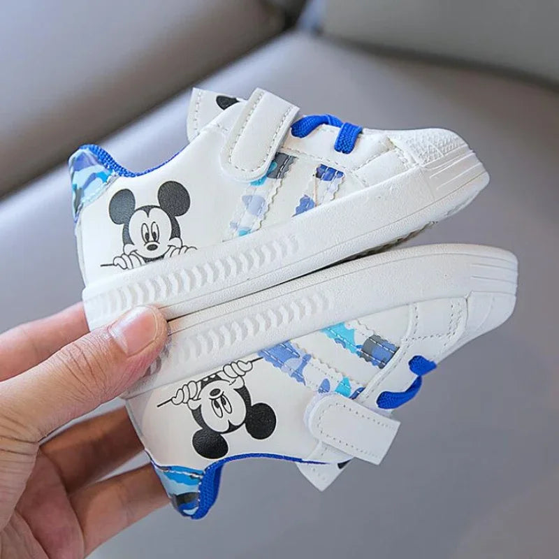 Weiße Babyschuhe von Disney Mickey