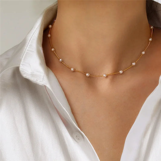 Women's Beads Neck Chain Necklace
