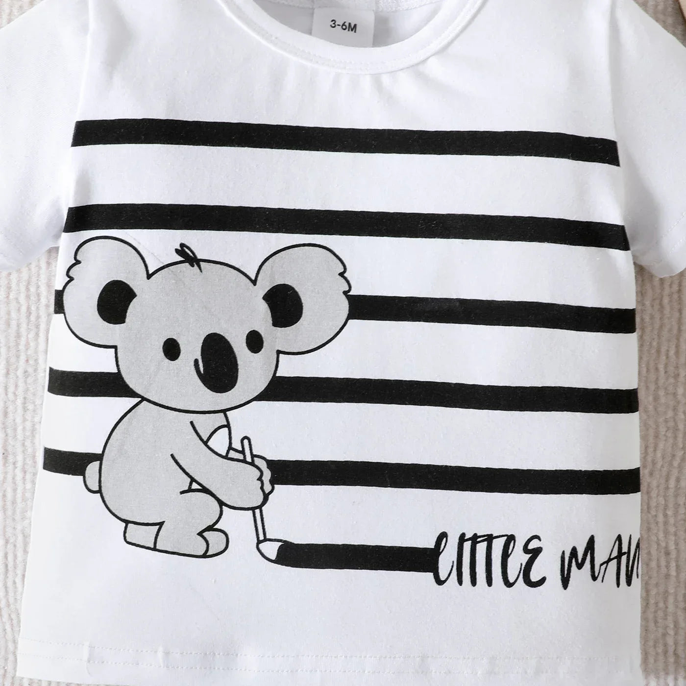 Ensemble t-shirt et short imprimé ours pour bébé garçon