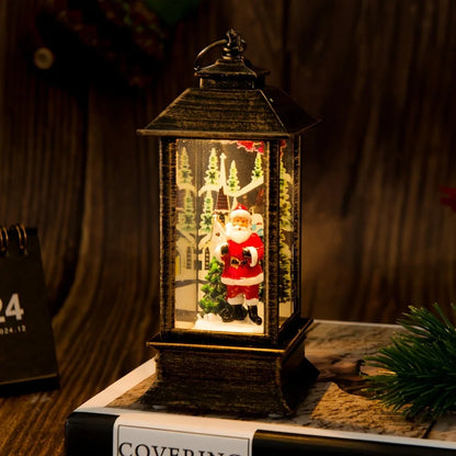 Christmas LED Night Lamp Lantern for Decor