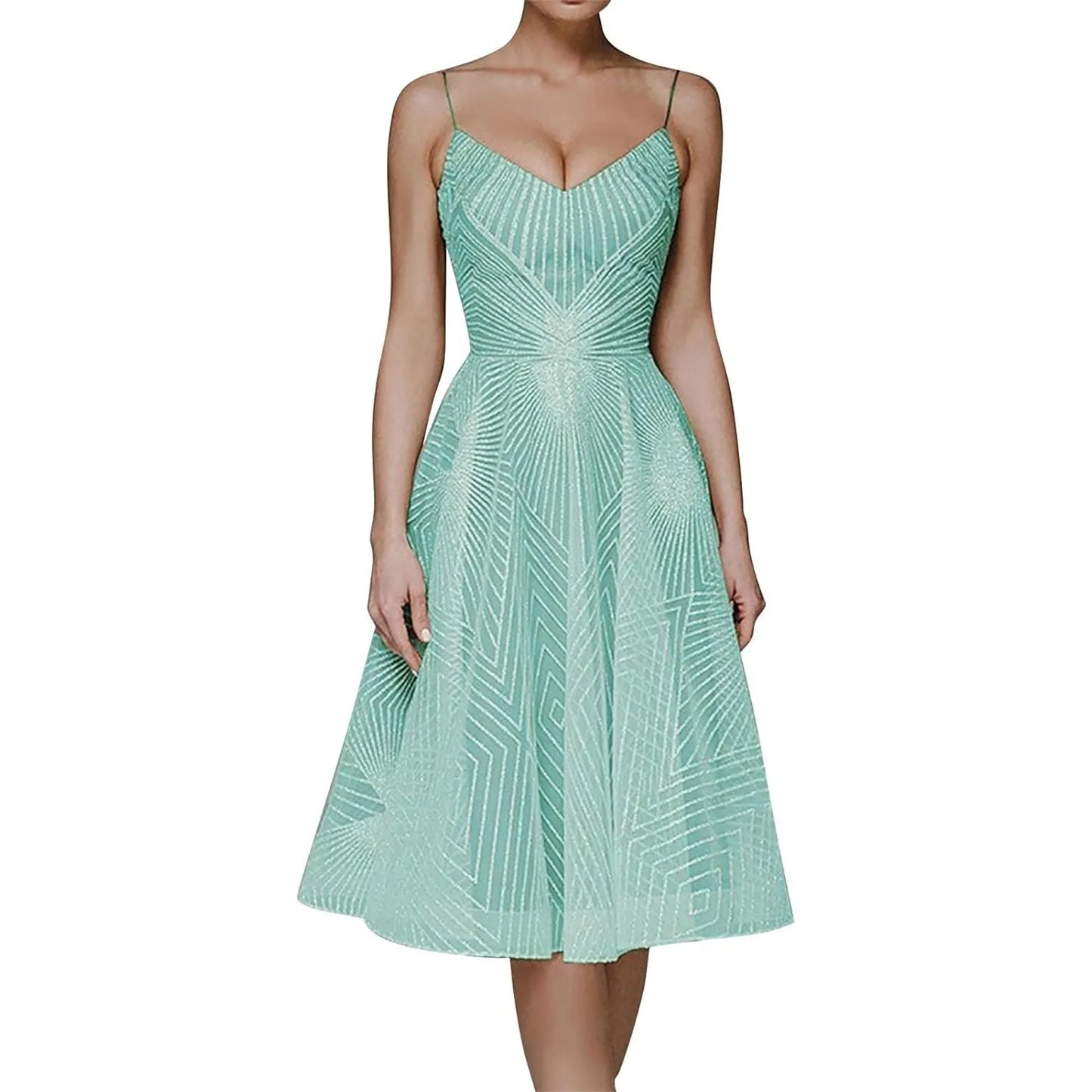 Luxury Women Embroidery Party Dress Sexy Suspenders Embroidered Sleeveless Evening Dresses Women Fashion Prom Dress Vestidos