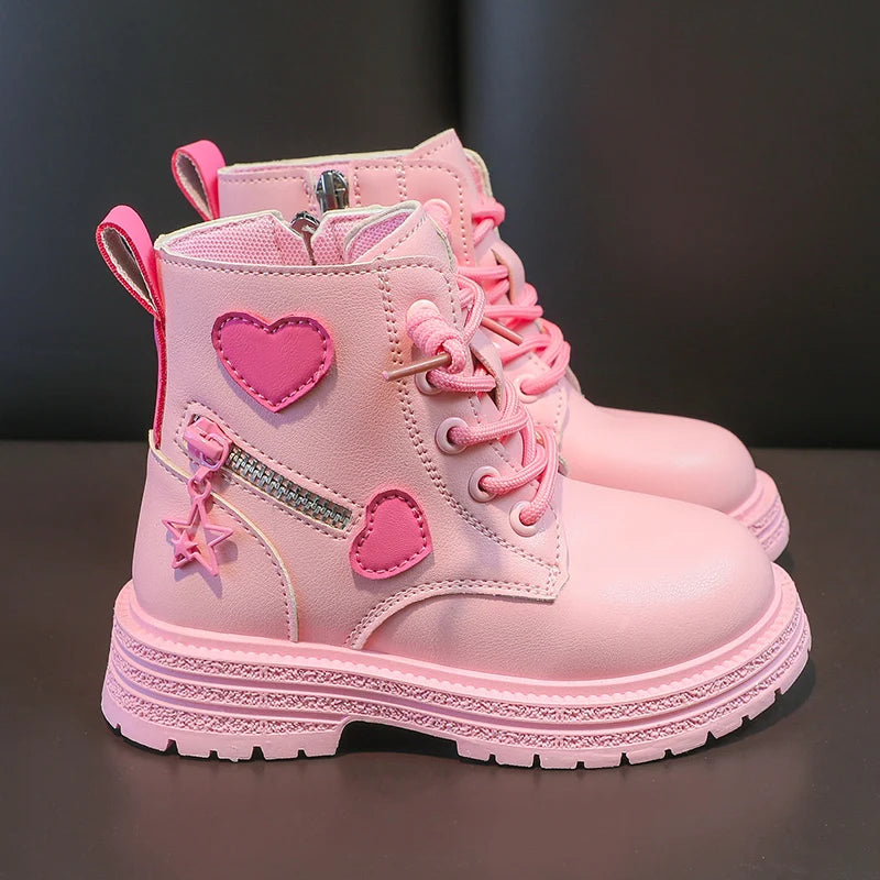 Bottes en caoutchouc roses pour filles