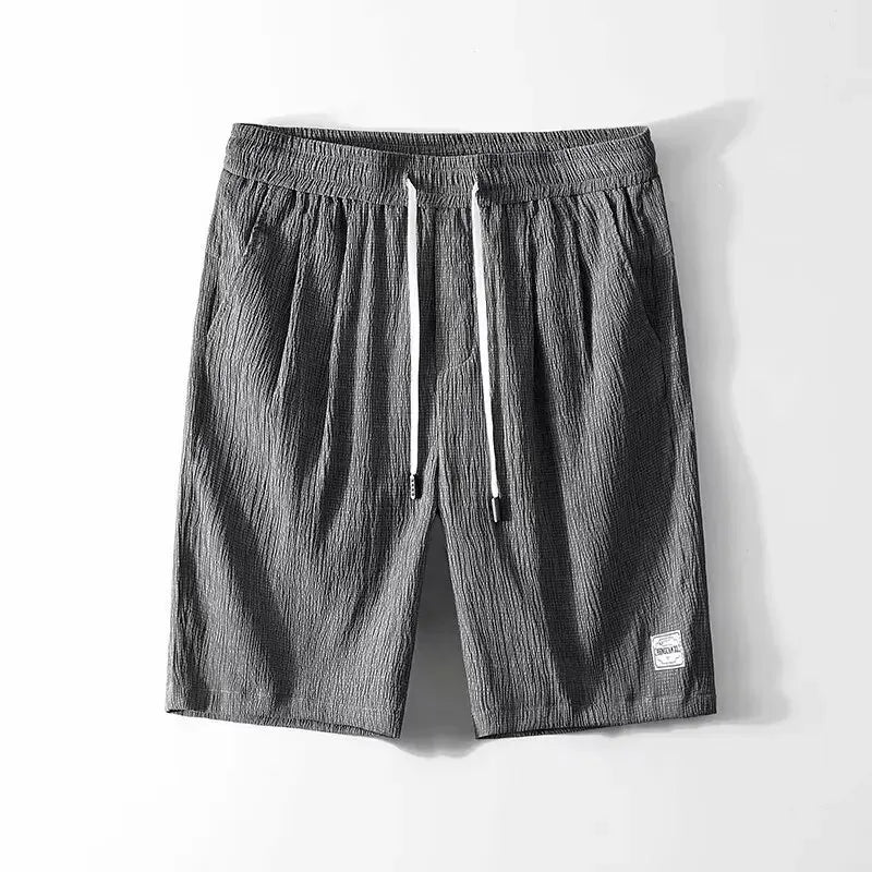 Short de sport court en soie glacée pour homme | Frais et respirant