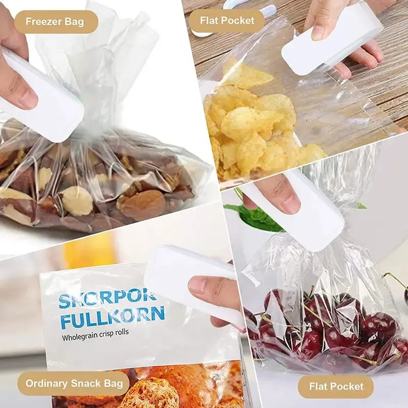 Portable Mini Heat Sealer - Food Bag Closure