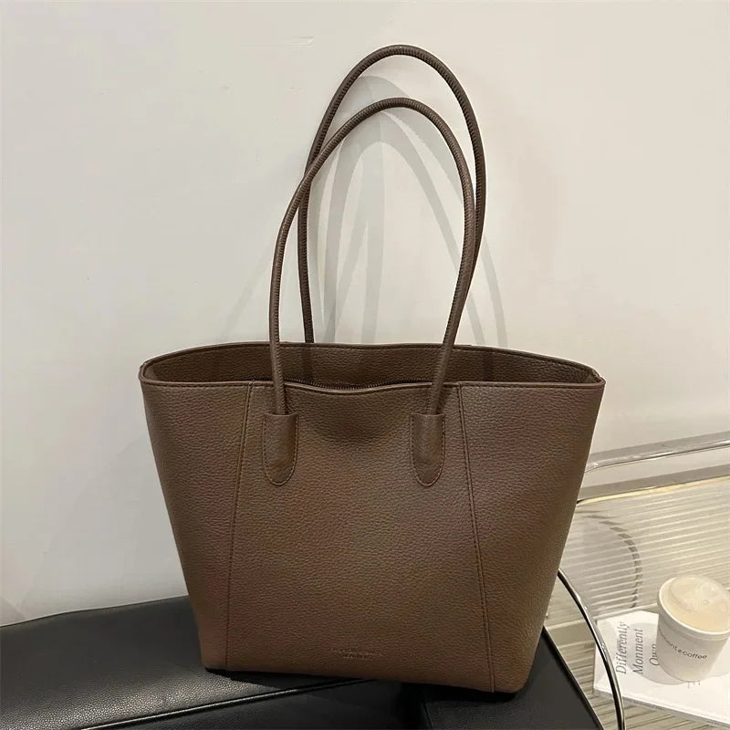Sac fourre-tout à bandoulière zippé pour femme