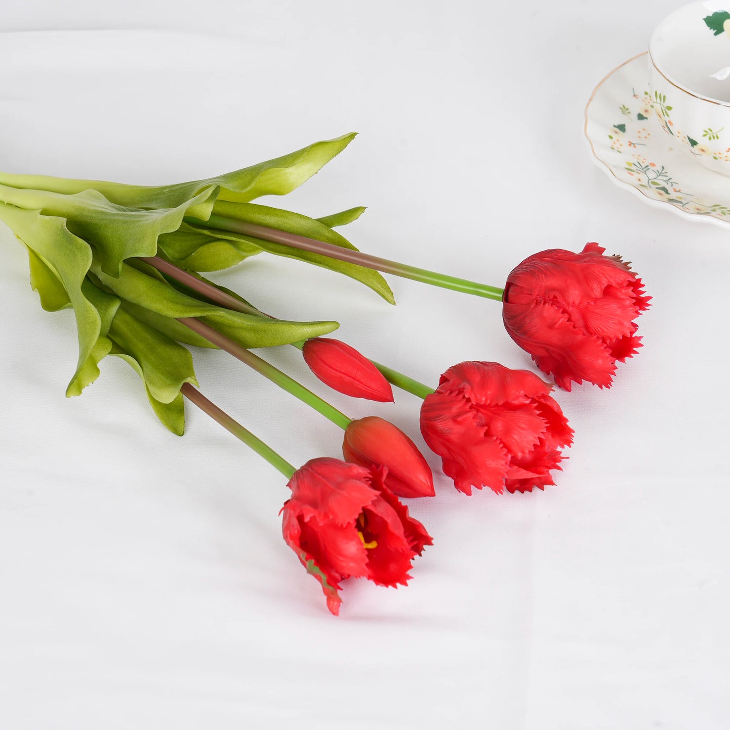 Parrot Wave Tulip Silicone Artificial Flowers