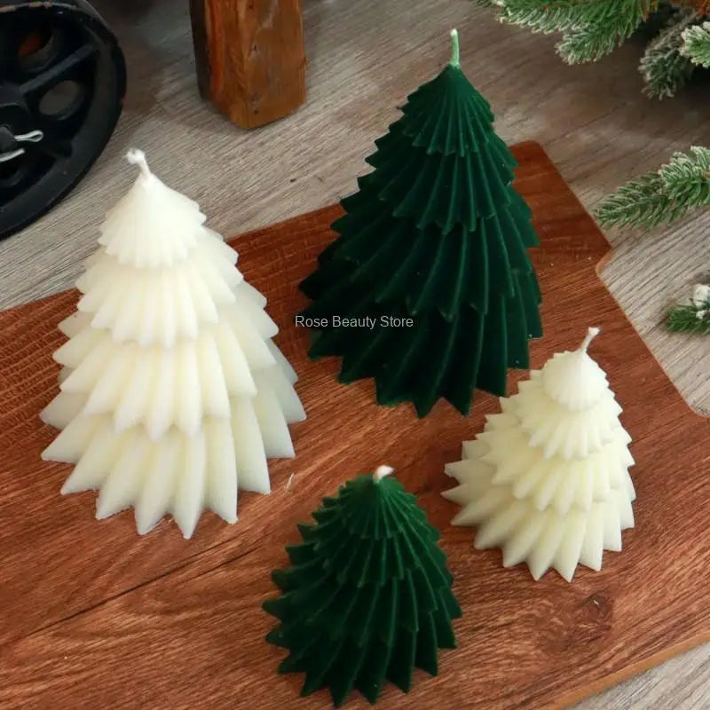 3D-Weihnachtsbaum-Silikonform zur Kerzenherstellung