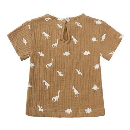 Freizeit-Set aus T-Shirt und Shorts mit Print für Kinder