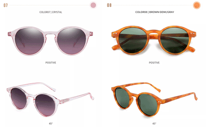 Unisex UV400 Retro Runde Sonnenbrille