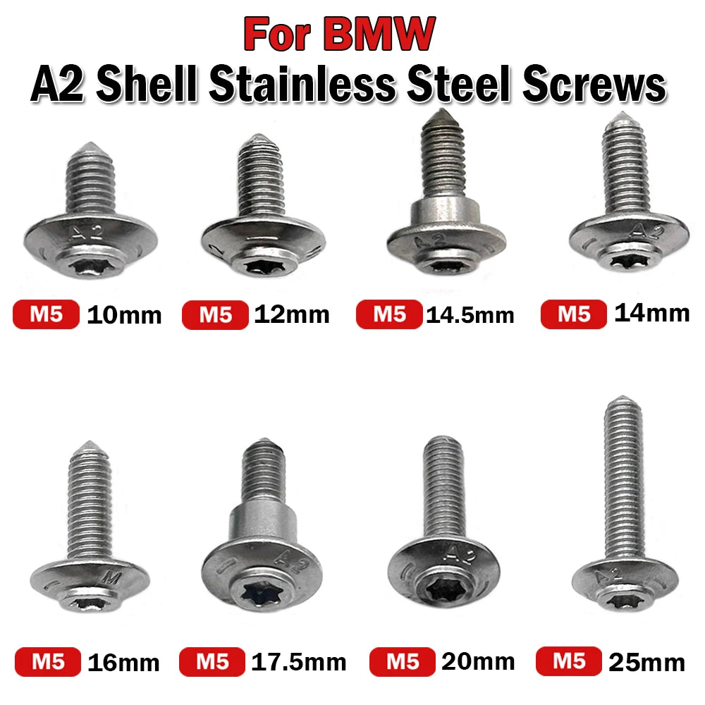 BMW Motorcycle Shell Stainless Steel Screws