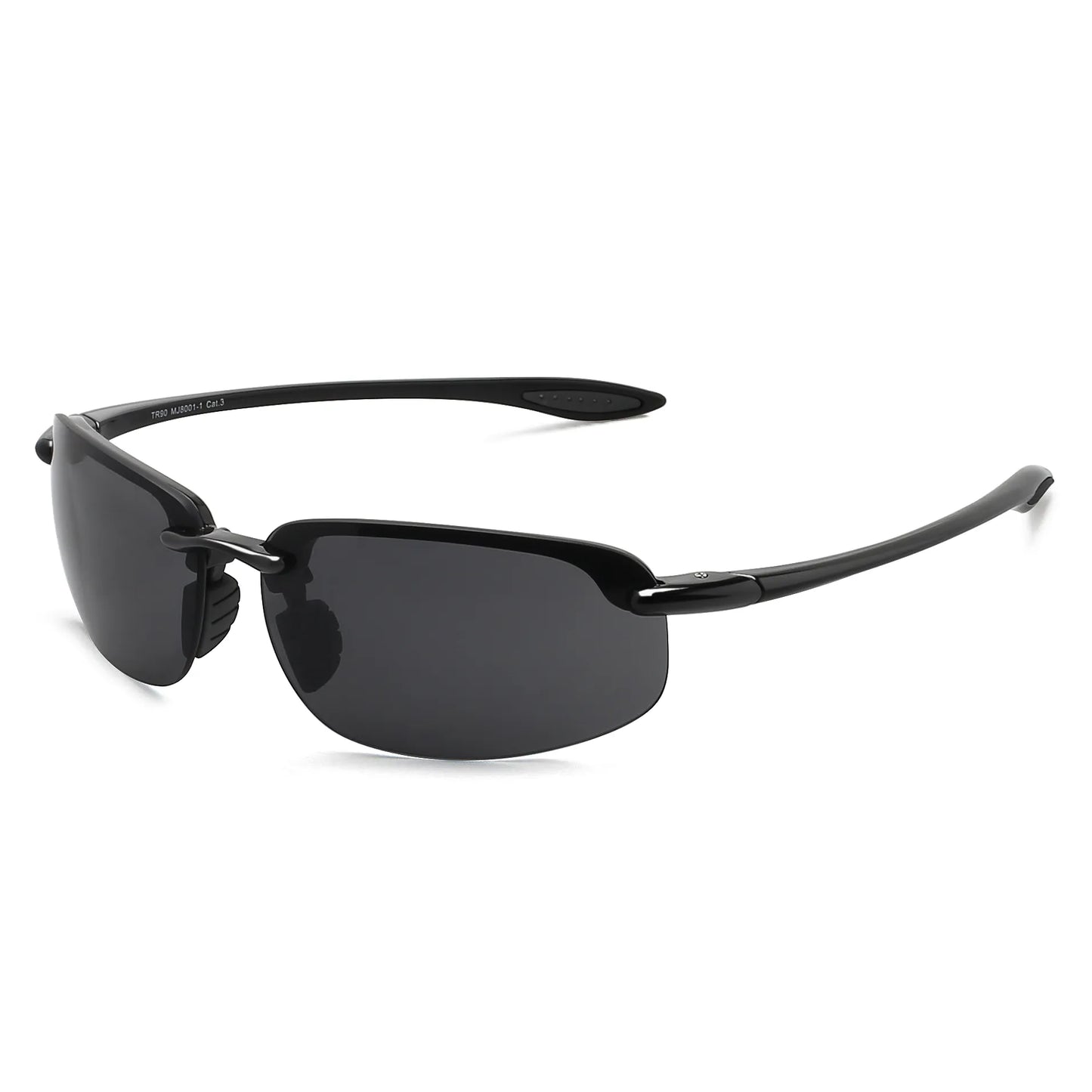 Lunettes de soleil de course à monture sans monture avec protection UV400 pour sports