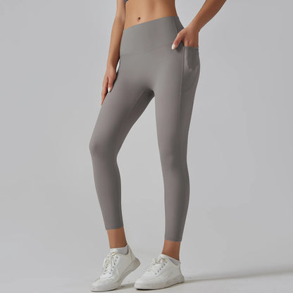 High-Waist-Leggings mit Taschen für Damen