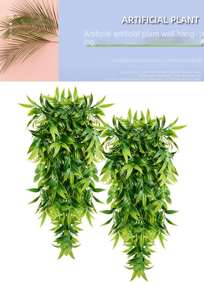 2.6FT Artificial Bamboo Leaf Hanging Plant