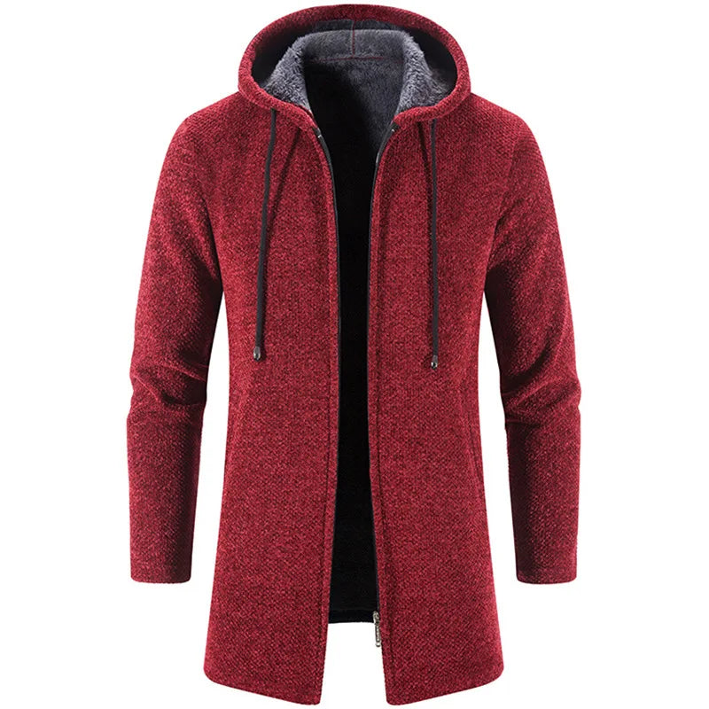 Men's  Autumn Winter Hot Warm Zipper Cardigan Sweaters
