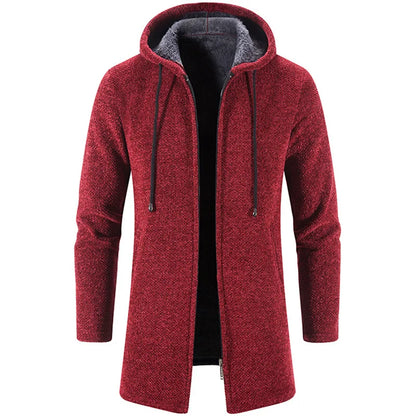 Men's  Autumn Winter Hot Warm Zipper Cardigan Sweaters