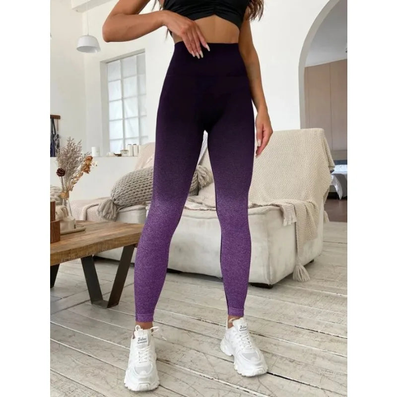 Gradient Seamless High Waist Leggings