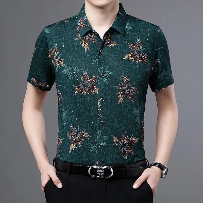 Men's Short Sleeves Cotton T Shirt - Male Summer Clothes