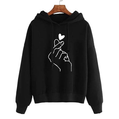 Autumn Fleece Hoodie Korean Fashion Sweatshirt