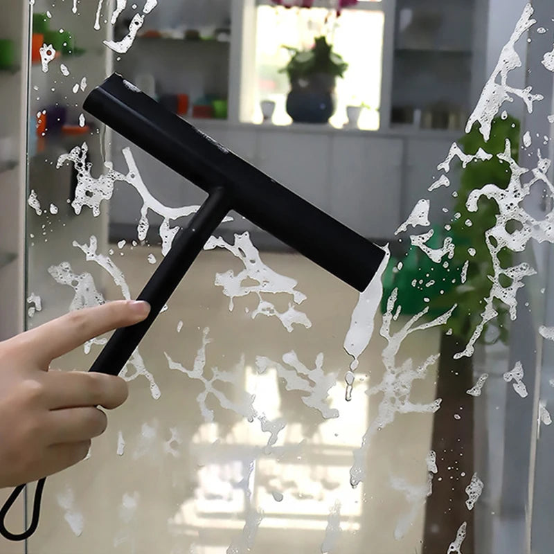 Multi-Purpose Glass Squeegee with Hanging Handle