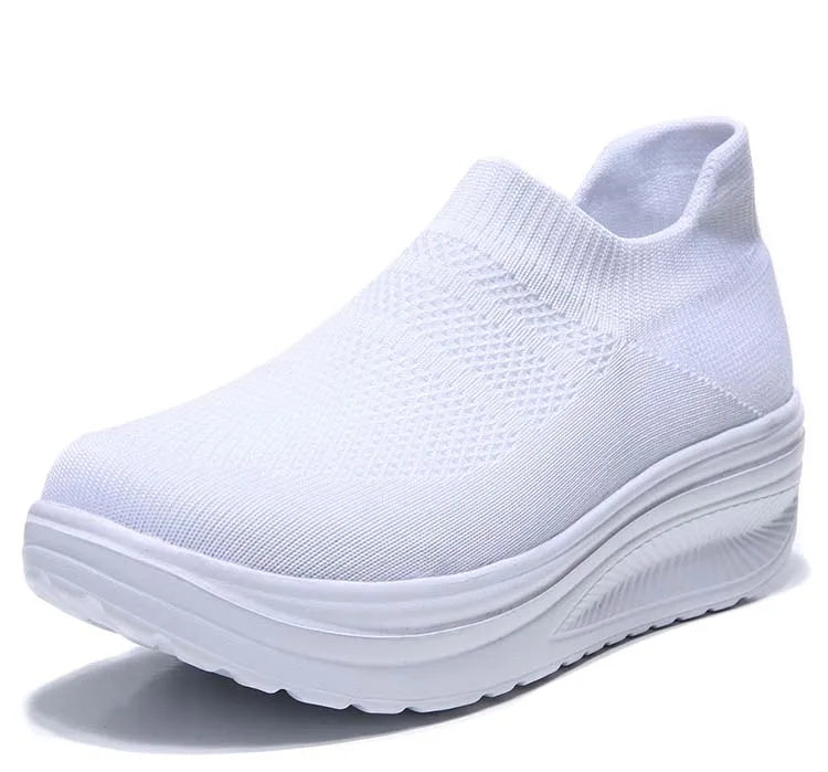 Slip-On-Sneaker mit dickem Boden für Damen