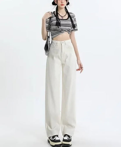 Casual Loose Straight Denim Jeans for Women